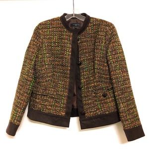 Talbots Tweed Jacket Blazer Sz 4P